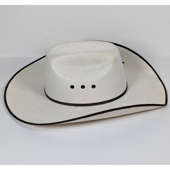 Atwood Hereford Low Crown Western Cowboy Hat Size 7 1/4 Long Oval Mens Chocolate - Picture 5 of 10